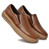 Country Maddox Brown Leather Slip-On - Comfort Meets Style